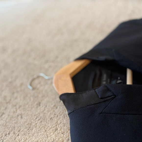 rag & bone GUC leather collar deconstructed tuxedo Navy/black leather - Picture 12 of 14